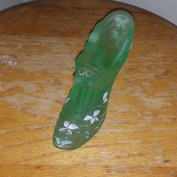 FENTON Willow Green Satin Cat Slipper - Picture 10 of 11